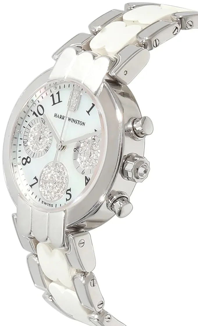 Harry Winston Premier 200/UCQ32W 32mm White gold Mother-of-pearl 2