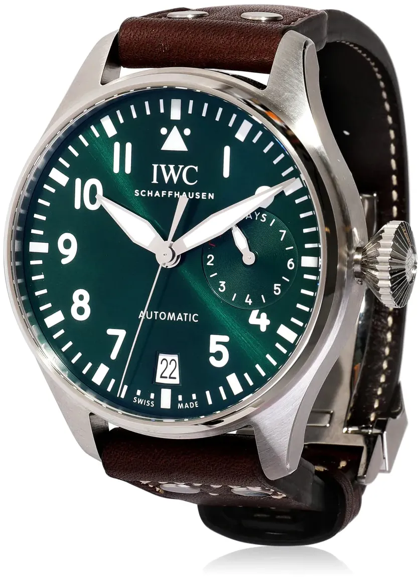 IWC Big Pilot IW501015 46.2mm Stainless steel Green