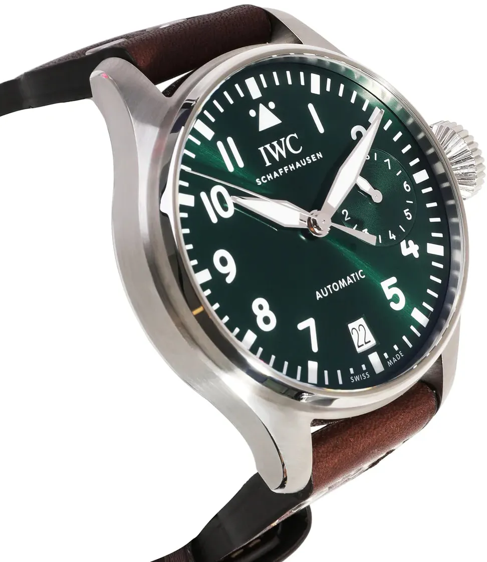 IWC Big Pilot IW501015 46.2mm Stainless steel Green 3