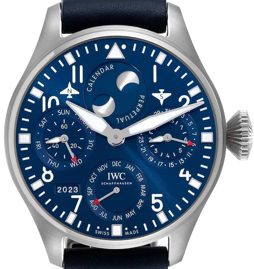 IWC Big Pilot IW503605 46.2mm Stainless steel Blue