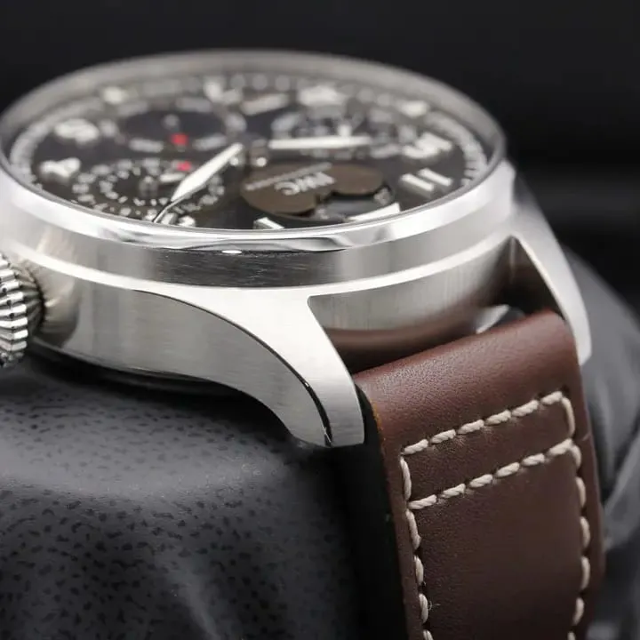 IWC Big Pilot IW503801 46mm Stainless steel Brown 2