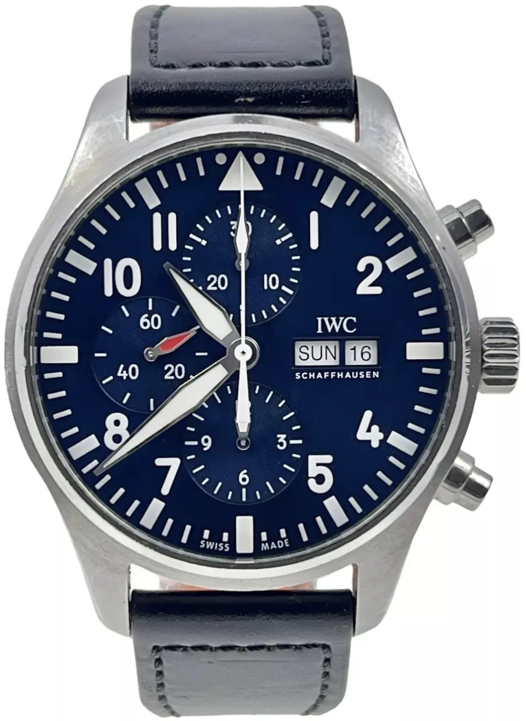 IWC Pilot Chronograph IW377714 43mm Stainless steel Blue