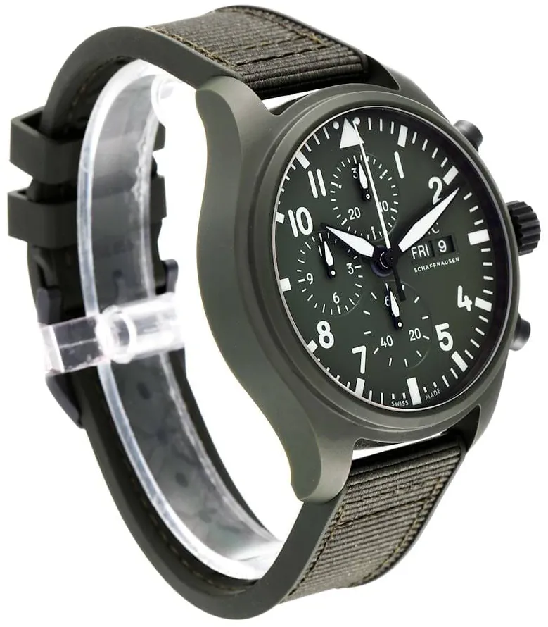 IWC Pilot Chronograph Top Gun IW389106 44mm Ceramic Green 1