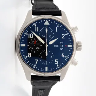 IWC Pilot IW377701 Stainless steel Black