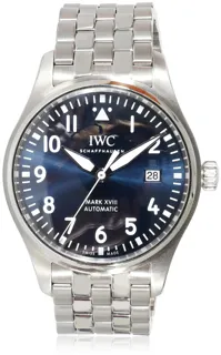 IWC Pilot Mark IW327014 Stainless steel Blue