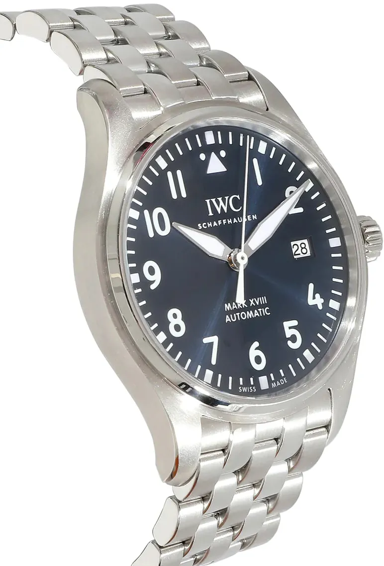 IWC Pilot Mark IW327014 40mm Stainless steel Blue 3