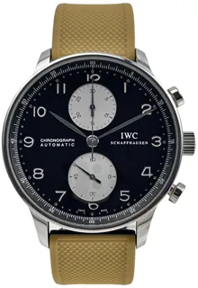 IWC Portugieser IW371404 Stainless steel Black