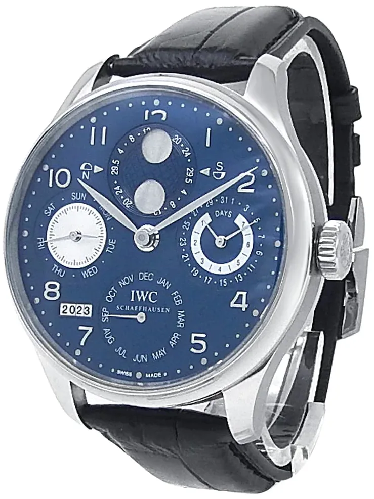 IWC Portugieser IW503203 44mm White gold Blue