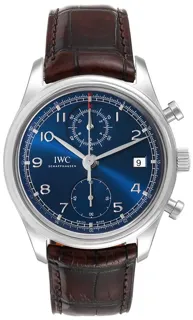 IWC Portugieser IW390406 Stainless steel Blue