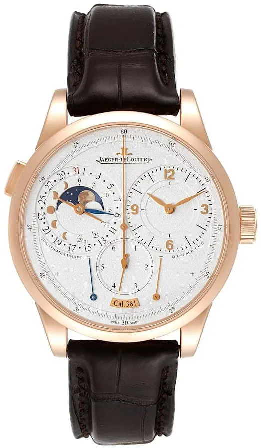 Jaeger-LeCoultre Duomètre Quantième Q6042421 40.5mm Rose gold Silver