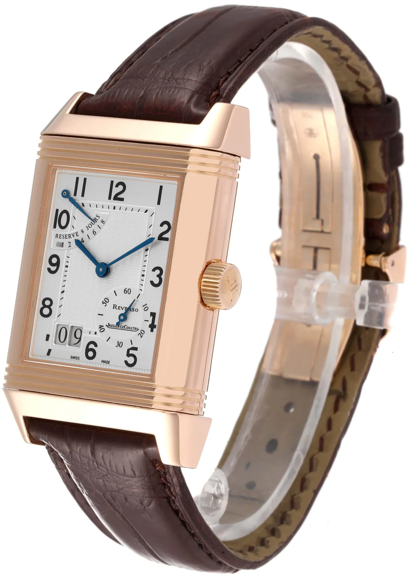 Jaeger-LeCoultre Reverso Grande Date Q3002401 46mm Rose gold Silver 1