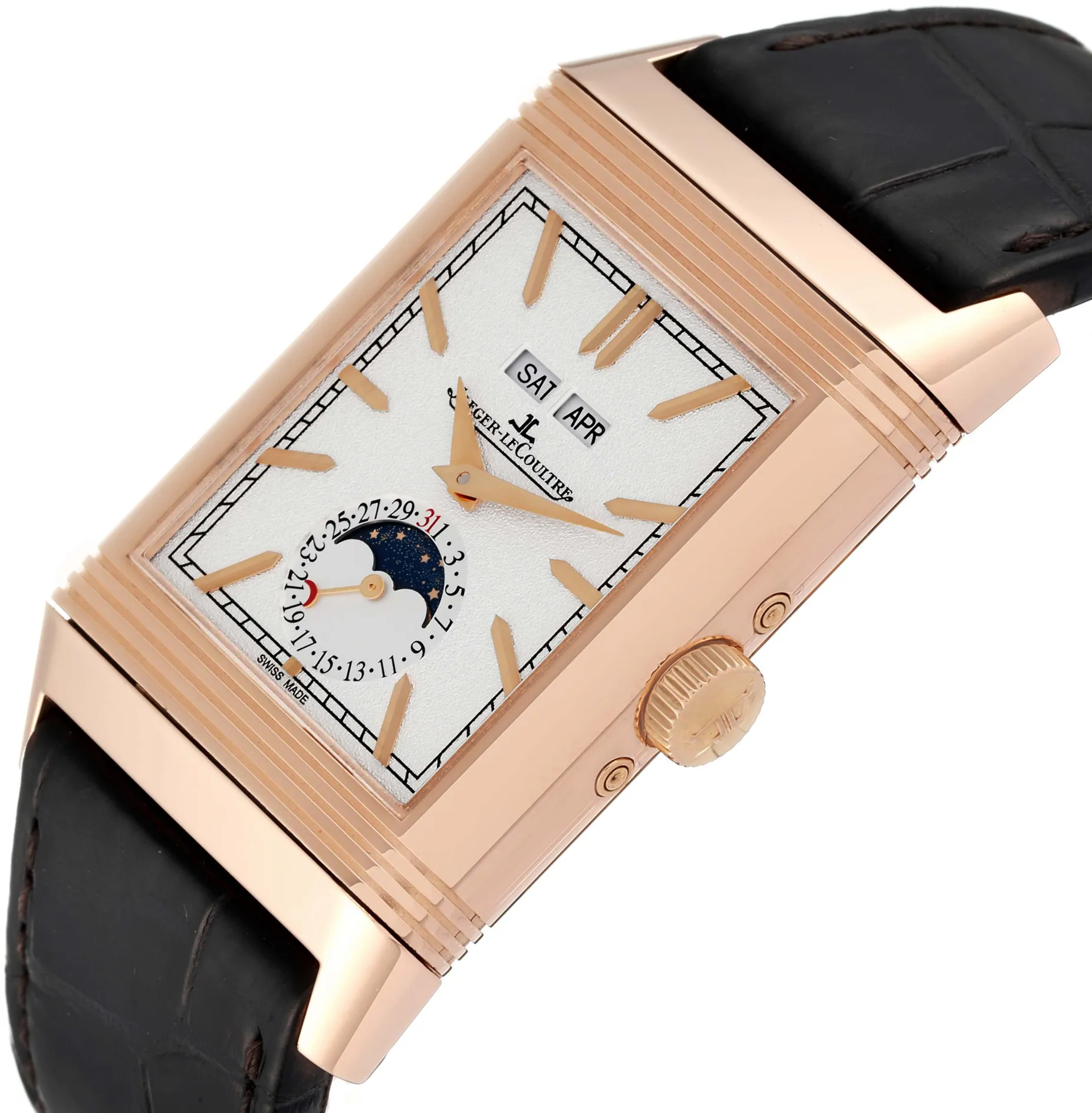 Jaeger-LeCoultre Reverso Tribute 3912420 29.9mm Rose gold Silver 3