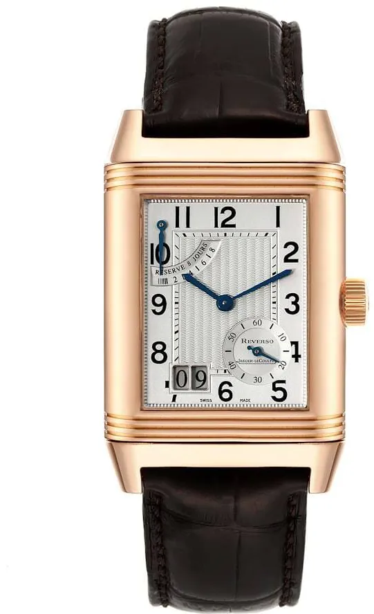 Jaeger-LeCoultre Reverso Grande Date Q300240 46mm Rose gold Silver