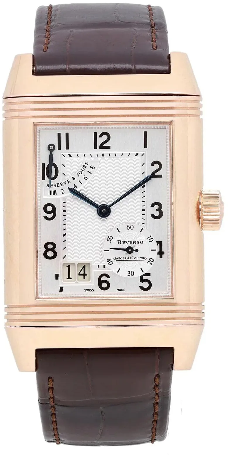 Jaeger-LeCoultre Reverso Grande Date Q300240 46mm Rose gold Silver