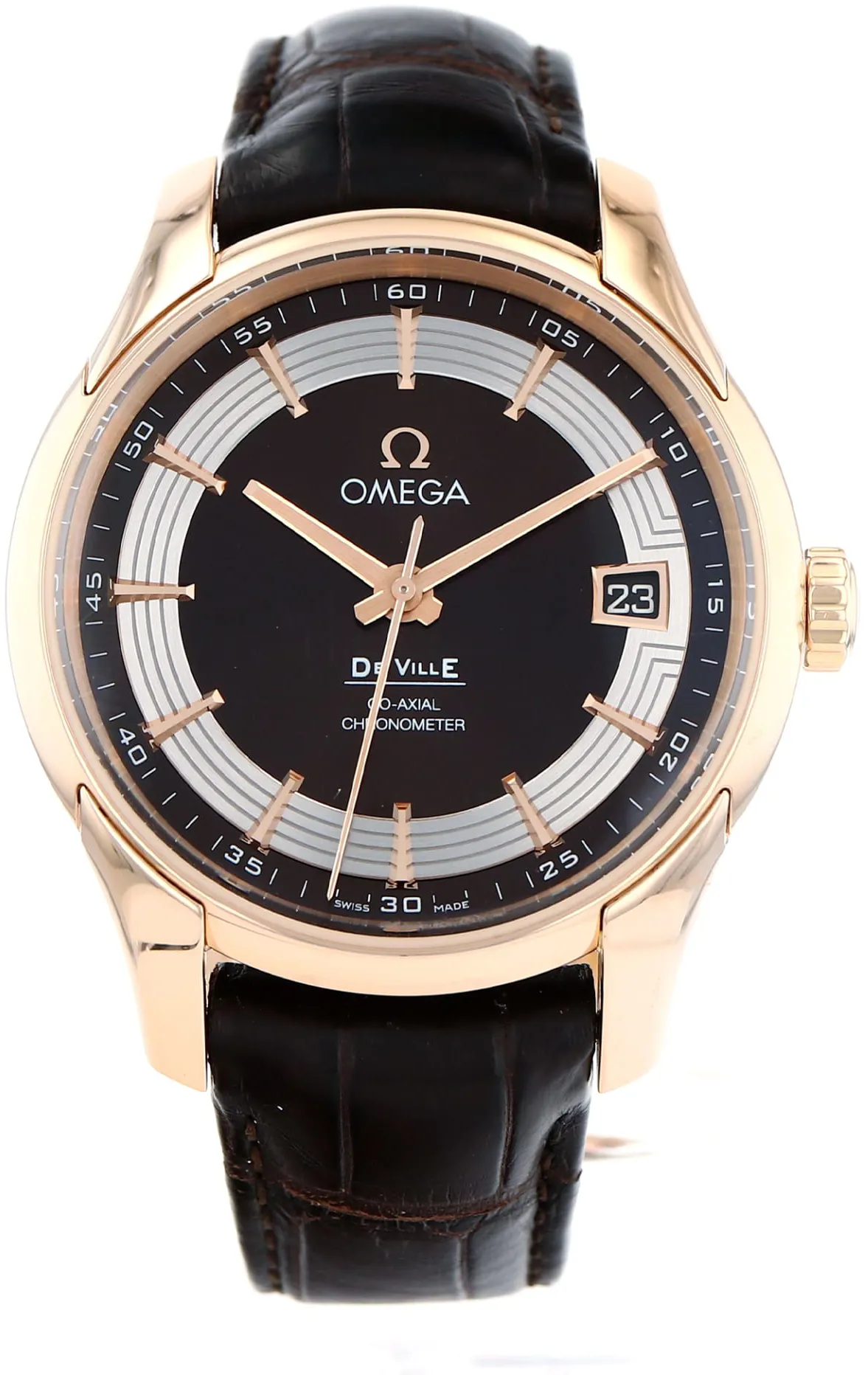 Omega De Ville Hour Vision 431.63.41.21.13.001 41mm Rose gold Brown