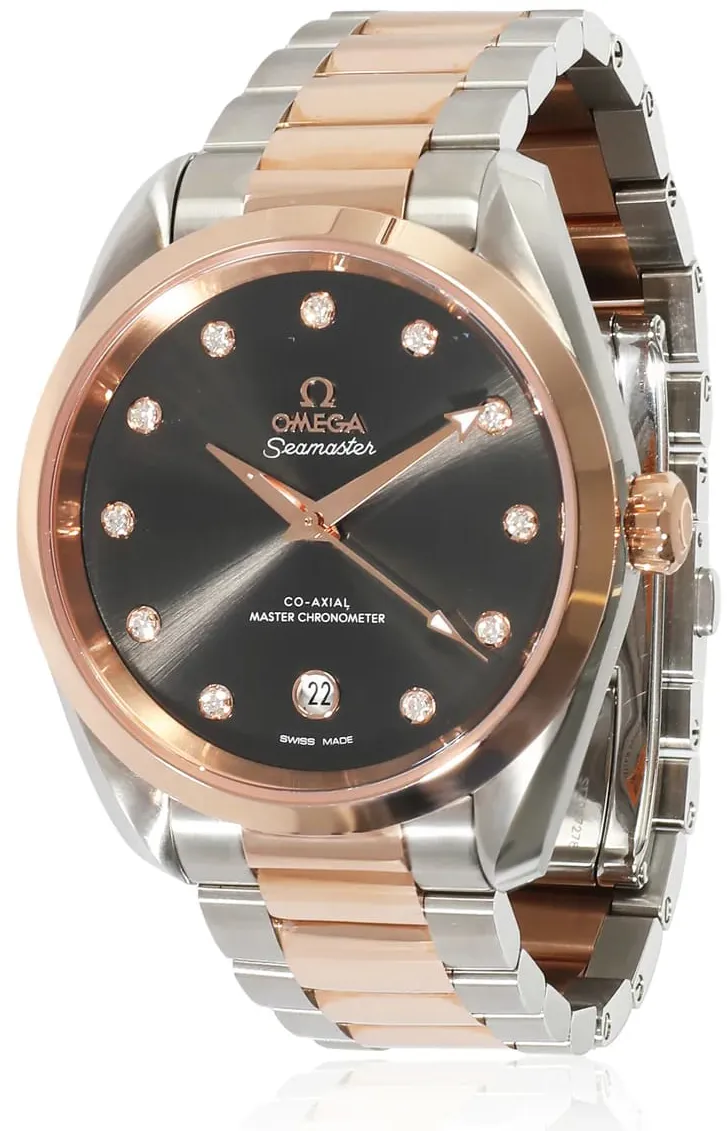 Omega Aqua Terra 220.20.38.20.56.001 38mm Rose gold Gray