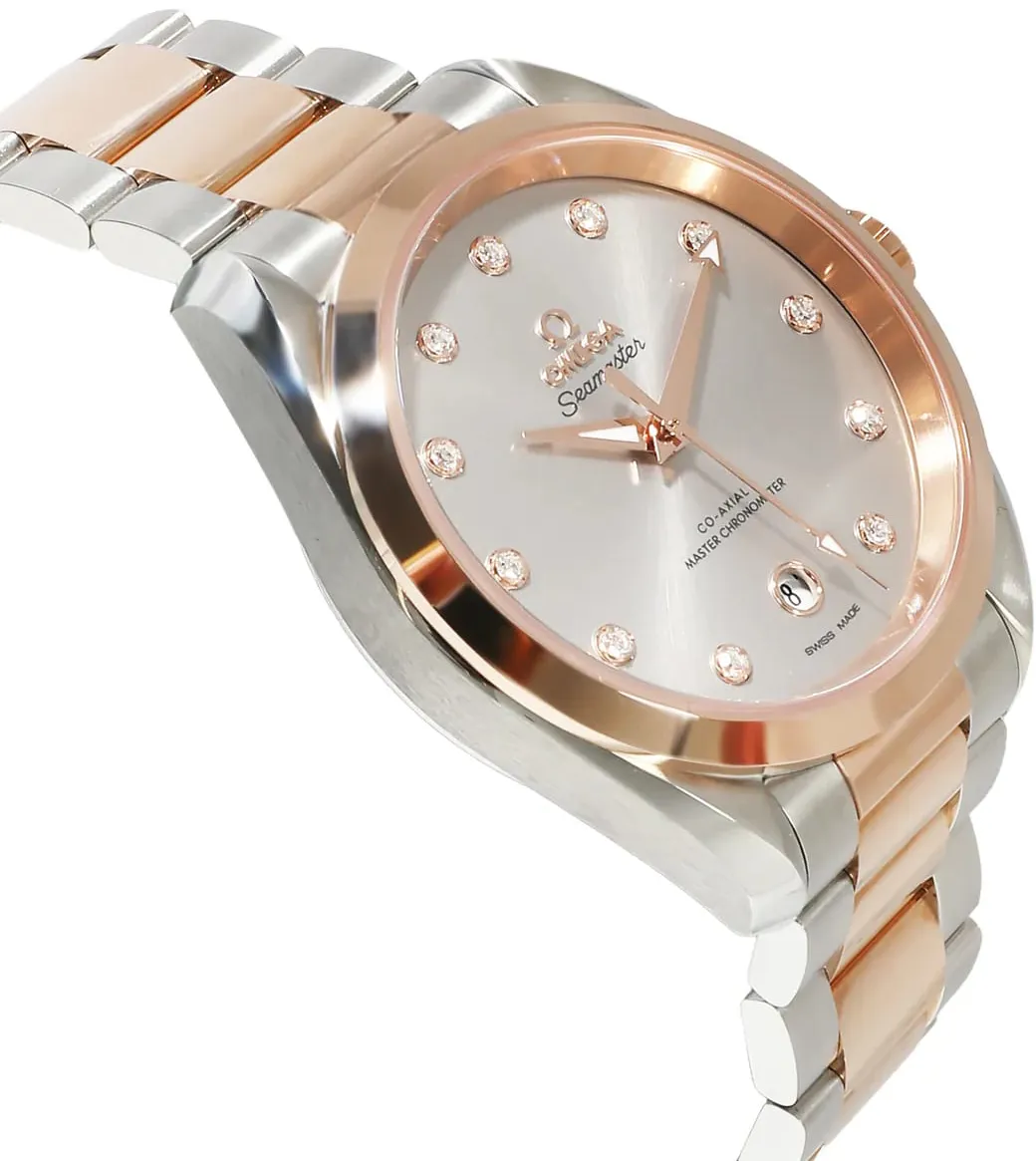 Omega Aqua Terra 220.20.38.20.56.002 38mm Rose gold Gray 1