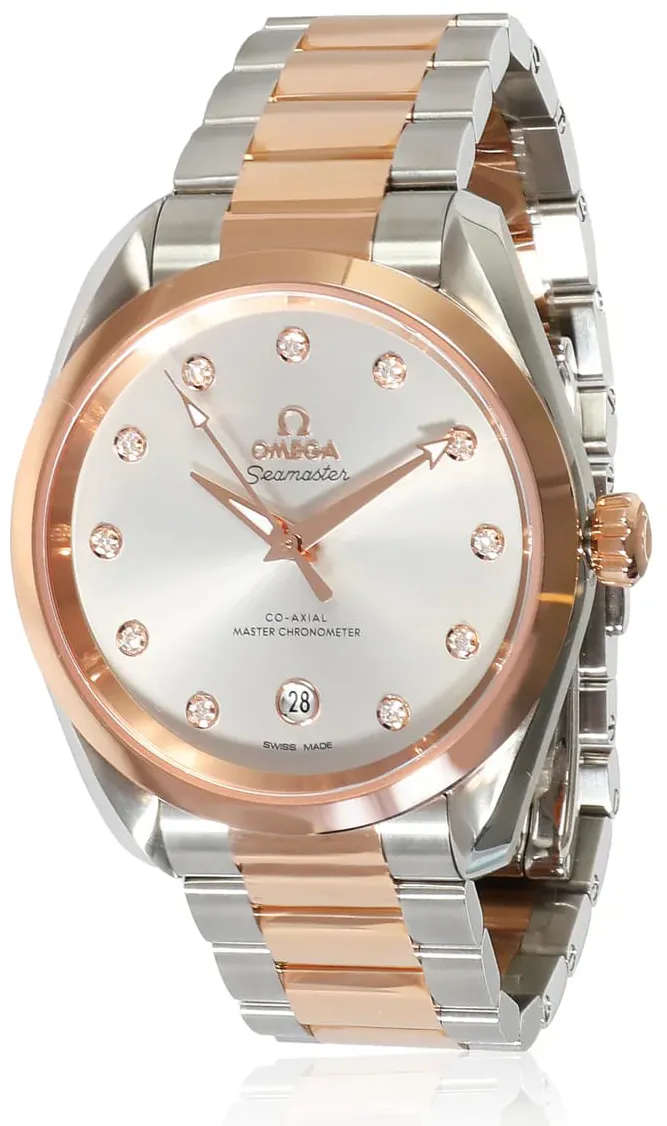 Omega Aqua Terra 220.20.38.20.56.002 38mm Rose gold Gray