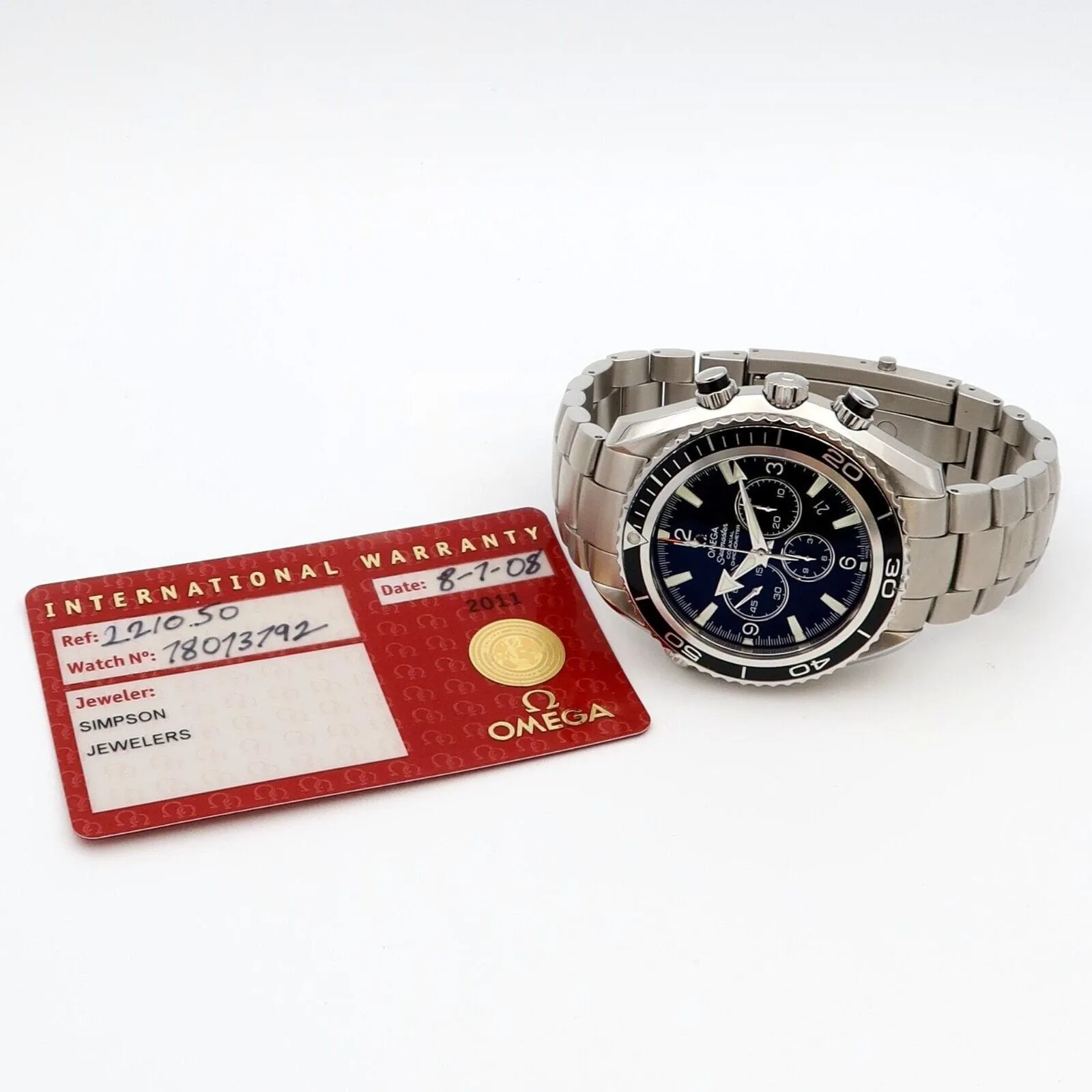 Omega Seamaster Planet Ocean 2210.50.00 45.5mm Stainless steel Black 2