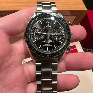 Omega Speedmaster Professional Moonwatch Moonphase 304.30.44.52.01.001 Stainless steel Black