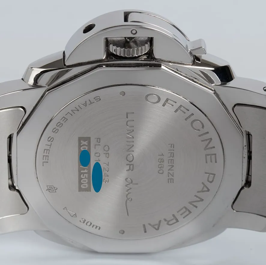 Panerai Luminor Marina PAM 01124 42mm Stainless steel Blue 4