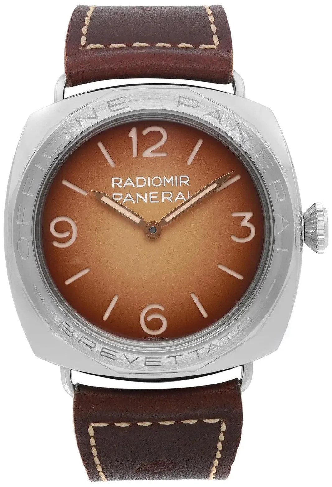 Panerai Radiomir PAM 00687 47mm Stainless steel Brown