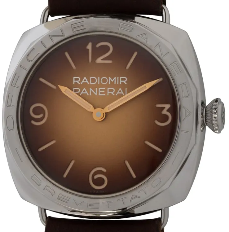 Panerai Radiomir PAM 00687 47mm Stainless steel Brown