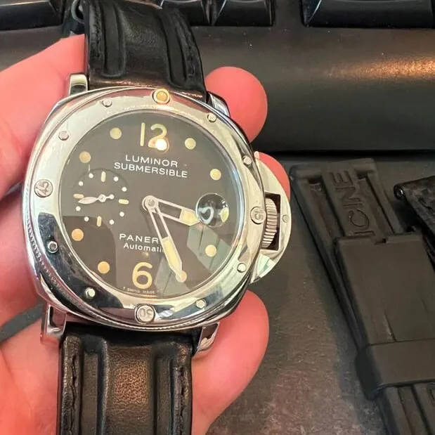 Panerai Submersible PAM 00024 44mm Stainless steel Black