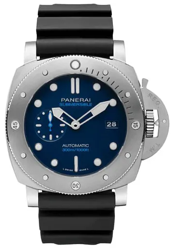 Panerai Submersible PAM 00692 47mm Titanium Blue