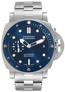 Panerai Submersible PAM01068 Stainless steel Blue