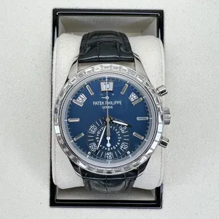 Patek Philippe Annual Calendar Chronograph 5961P-001 Platinum Blue