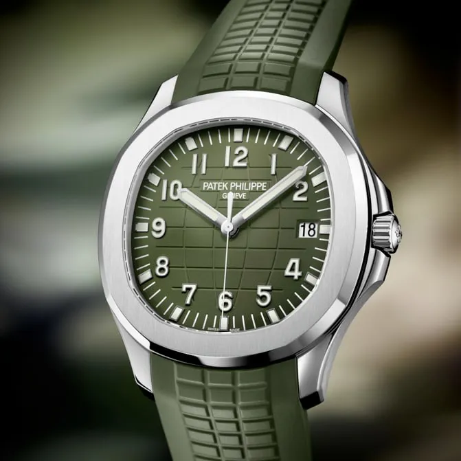 Patek Philippe Aquanaut 5168G-010 42mm White gold Green