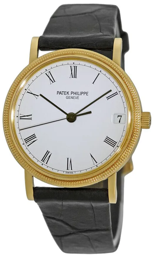 Patek Philippe Calatrava 3802/200 34mm Yellow gold White