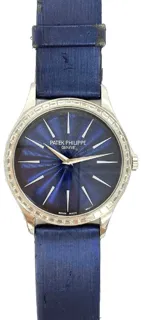 Patek Philippe Calatrava 4897/300G-001 White gold Blue