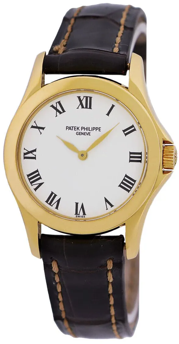 Patek Philippe Calatrava 4905J 27mm Yellow gold White