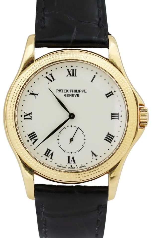 Patek Philippe Calatrava 5115J 35.5mm Yellow gold Cream