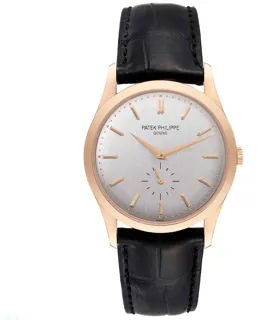 Patek Philippe Calatrava 5196R-001 Rose gold Silver