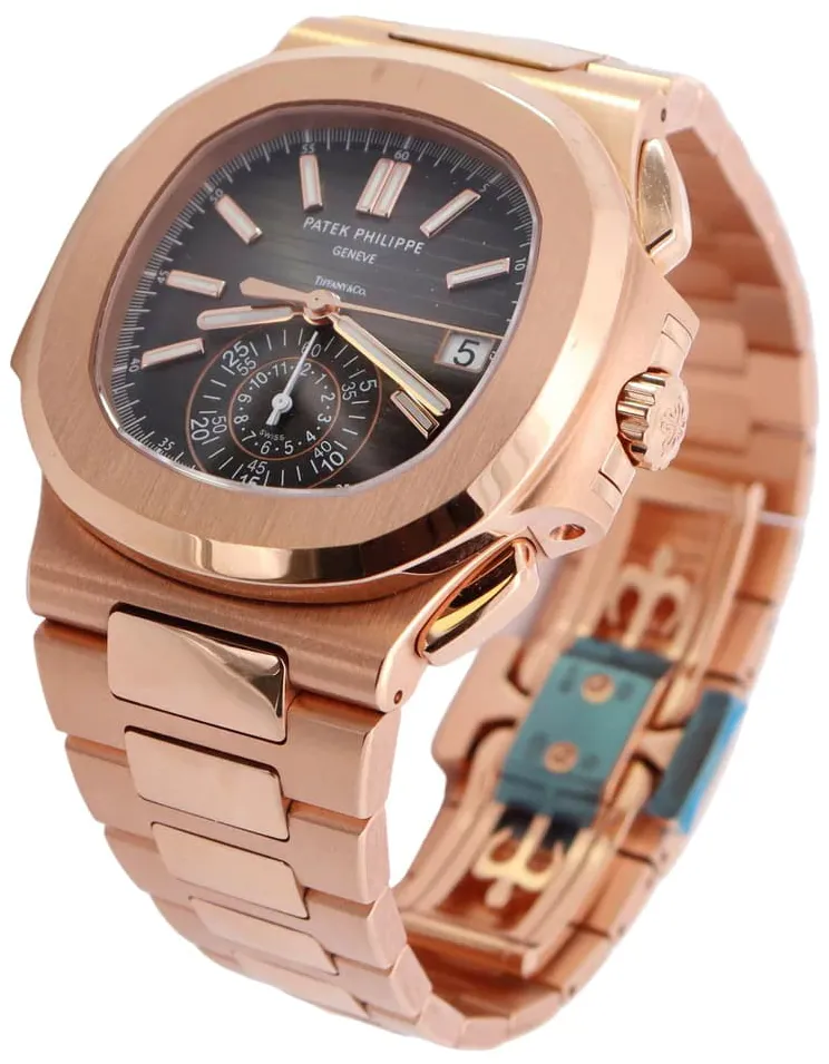 Patek Philippe Nautilus 5980/1R-001 40.5mm Rose gold Black 3