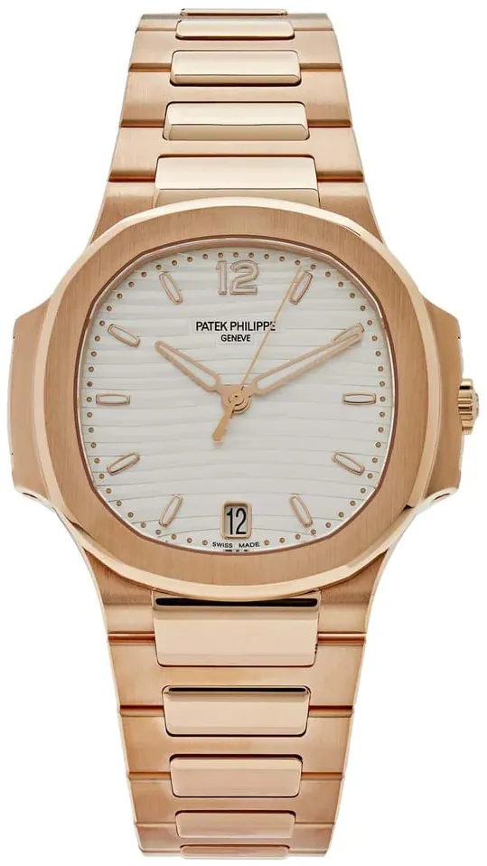 Patek Philippe Nautilus 7118/1R-001 35mm Rose gold Silver