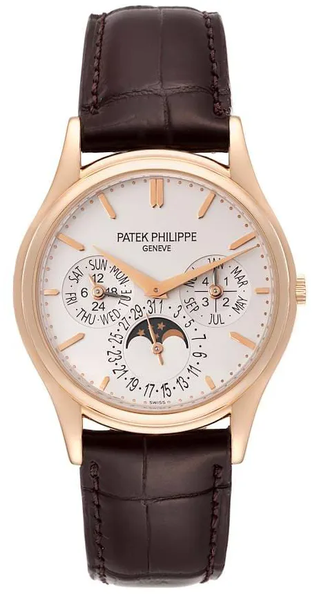 Patek Philippe Perpetual Calendar 5140R-011 37mm Rose gold Silver