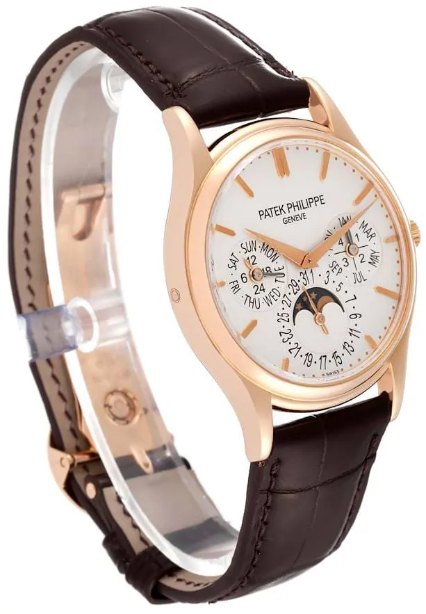 Patek Philippe Perpetual Calendar 5140R-011 37mm Rose gold Silver 2