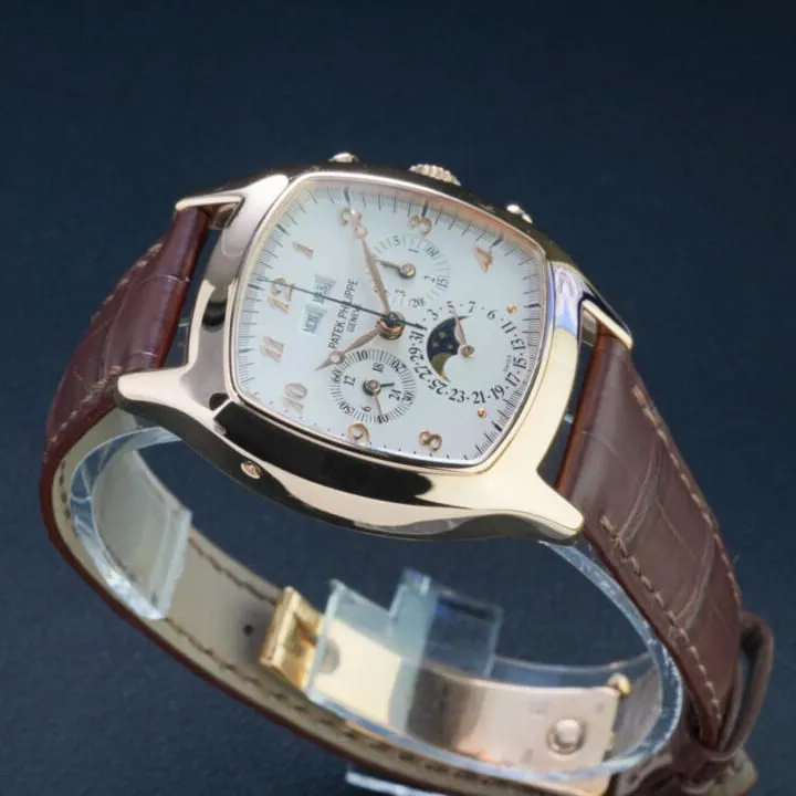 Patek Philippe Perpetual Calendar Chronograph 5020R 45mm Rose gold Silver 3