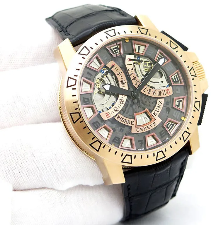 Pierre Kunz Spirit of Challenge G403 Sport 44mm Rose gold Skeletonized