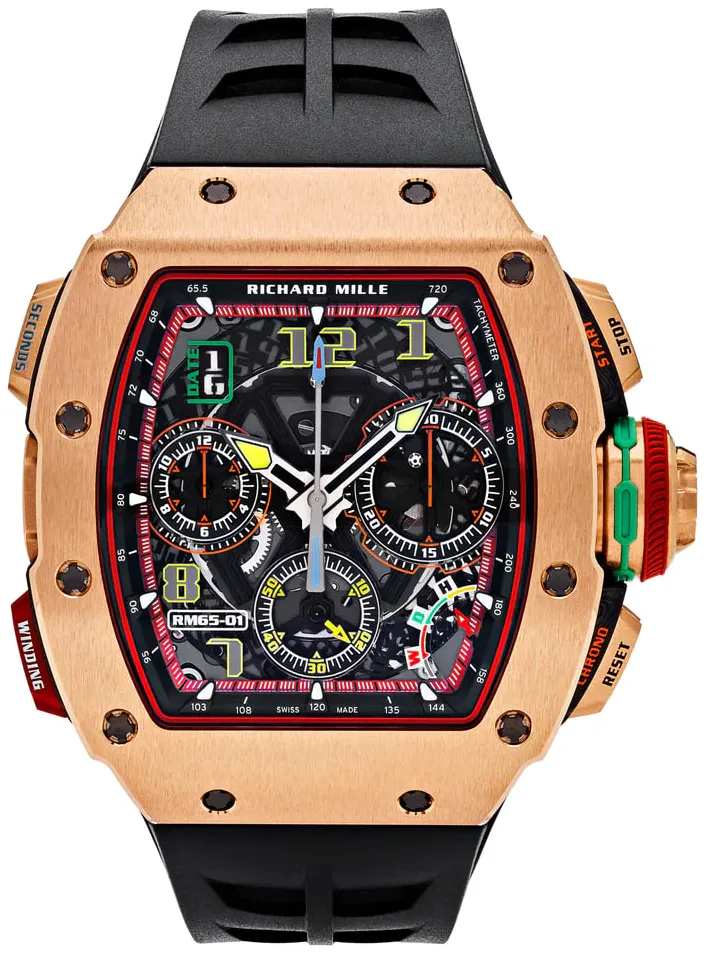 Richard Mille RM 65-01 RM65-01 44.5mm Rose gold Skeletonized