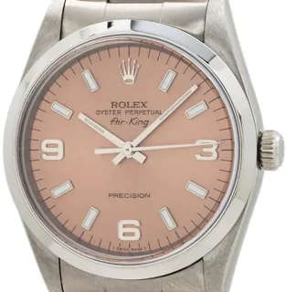 Rolex Air King 14000 Stainless steel Salmon