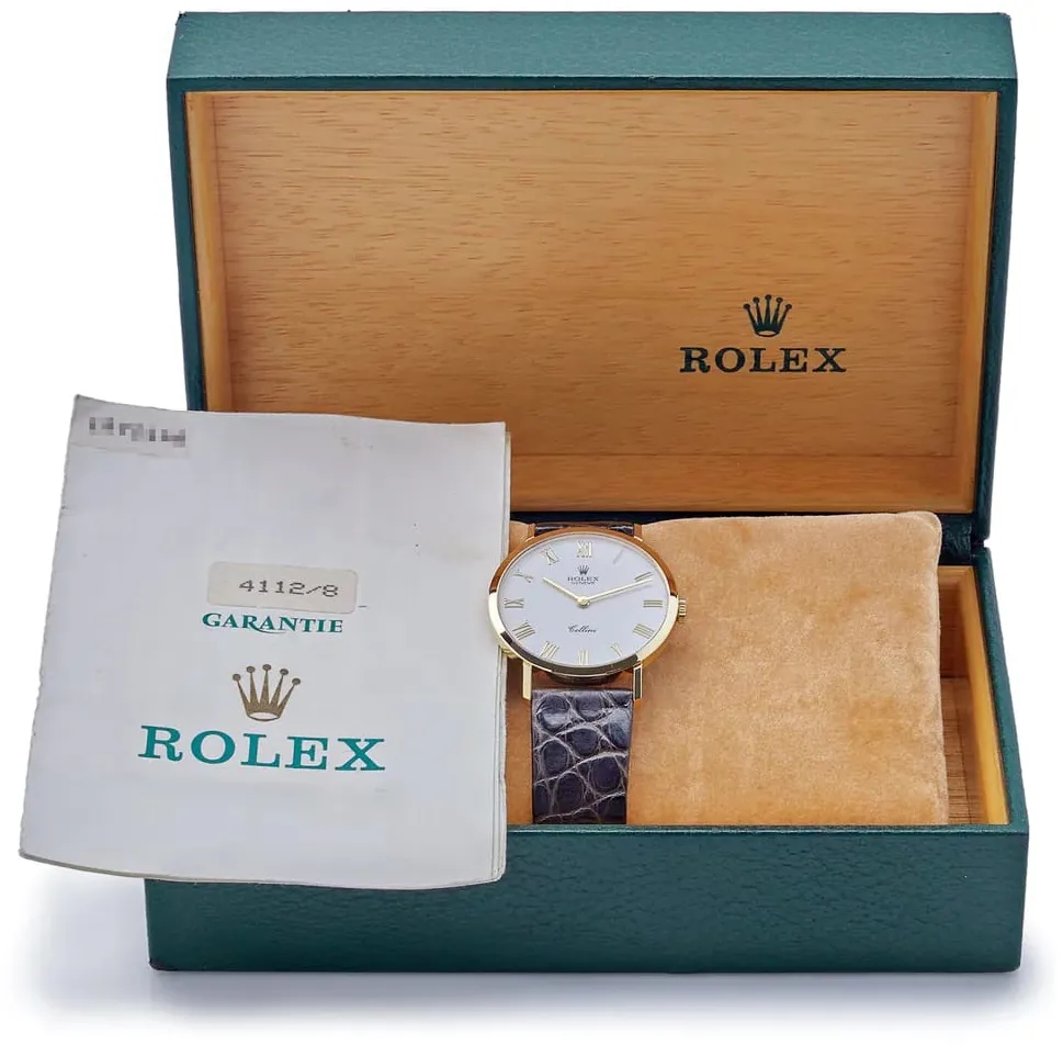 Rolex Cellini 4112/8 32mm Yellow gold White 1