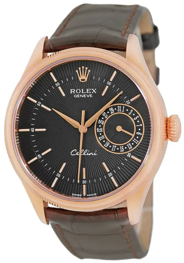 Rolex Cellini 50515-0010 39mm Rose gold Black