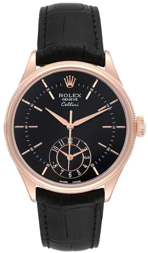 Rolex Cellini 50525-0011 39mm Rose gold Black