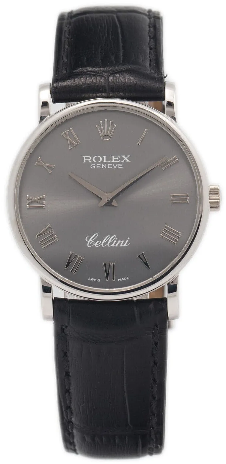 Rolex Cellini 5115 32mm Yellow gold Gray