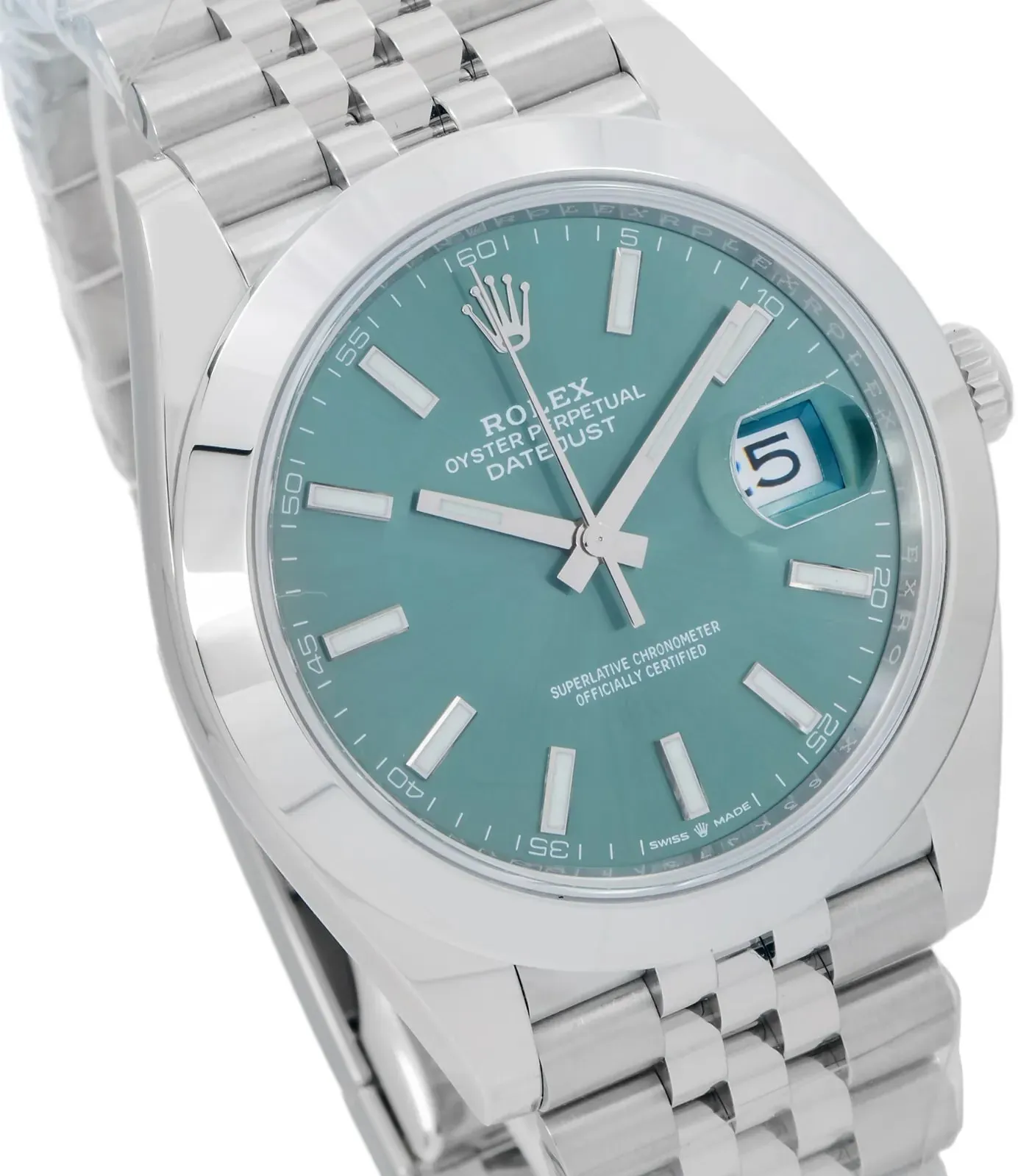 Rolex Datejust 126300-0019 41mm Oystersteel Green 3